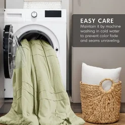 510 Design Porter Soft Wash Pleated Midweight Comforter Set