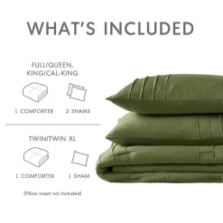 510 Design Porter Soft Wash Pleated Midweight Comforter Set