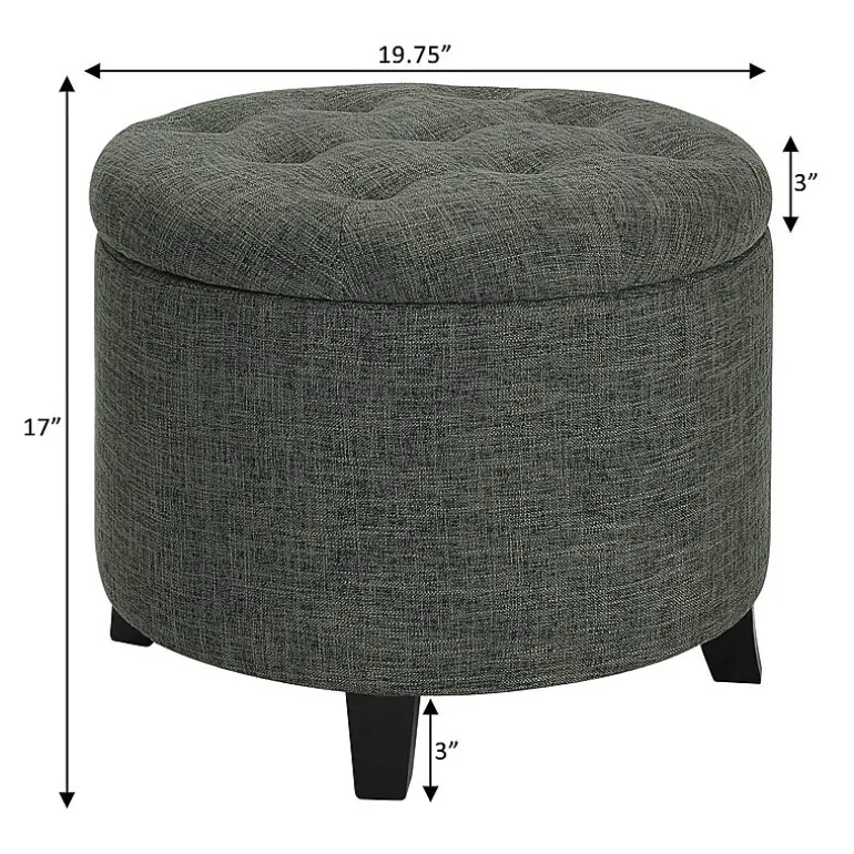 Designs4Comfort Round Ottoman