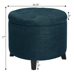 Designs4Comfort Round Ottoman