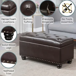 Designs4Comfort 7th Avenue Storage Ottoman
