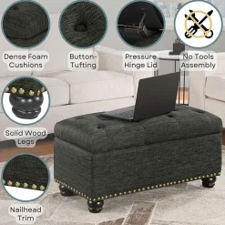 Designs4Comfort 7th Avenue Storage Ottoman