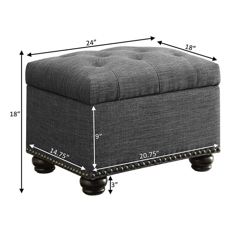 Designs4comfort 5th Avenue Storage Ottoman