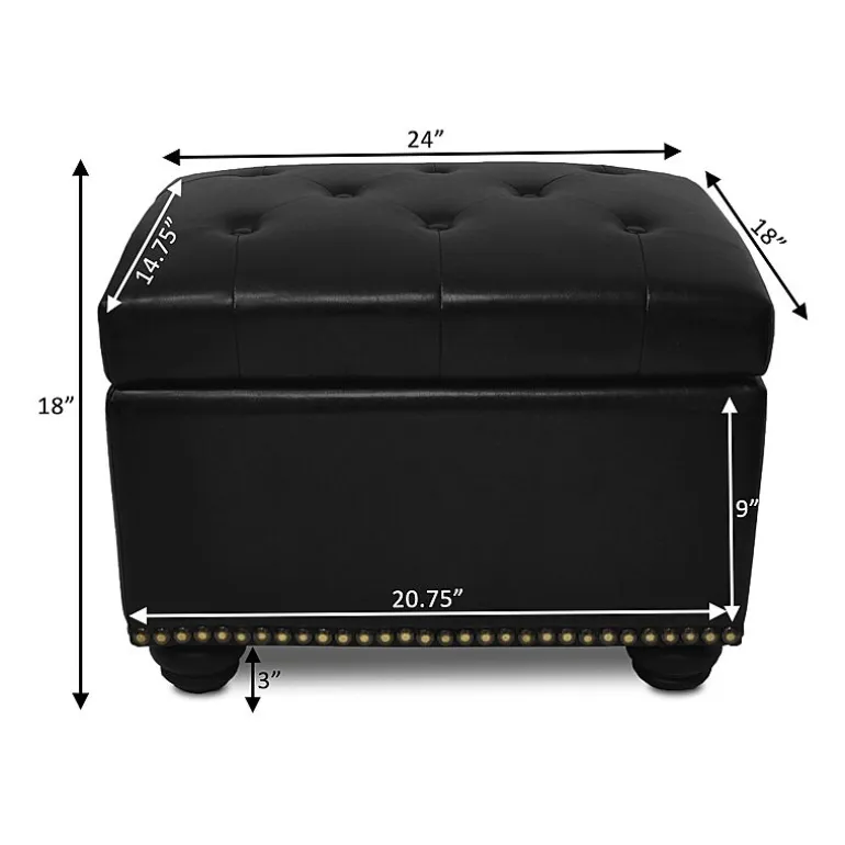 Designs4comfort 5th Avenue Storage Ottoman