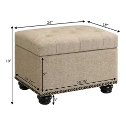 Designs4comfort 5th Avenue Storage Ottoman