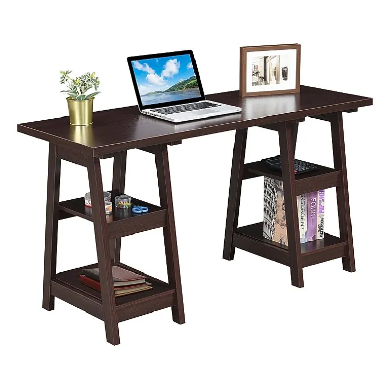 Designs 2 Go Double Trestle Desk