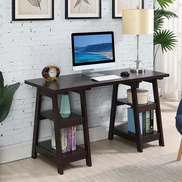 Designs 2 Go Double Trestle Desk