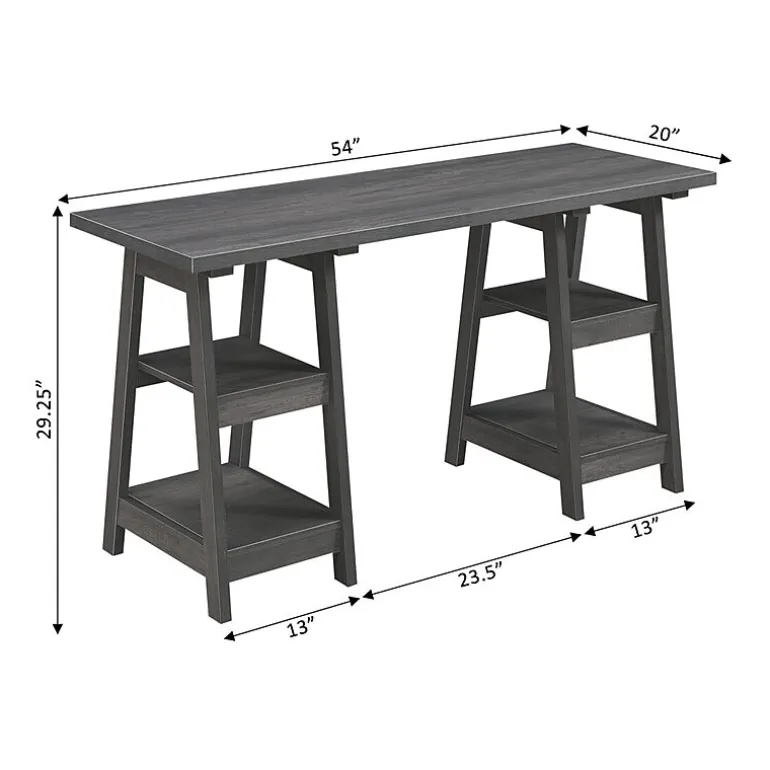 Designs 2 Go Double Trestle Desk