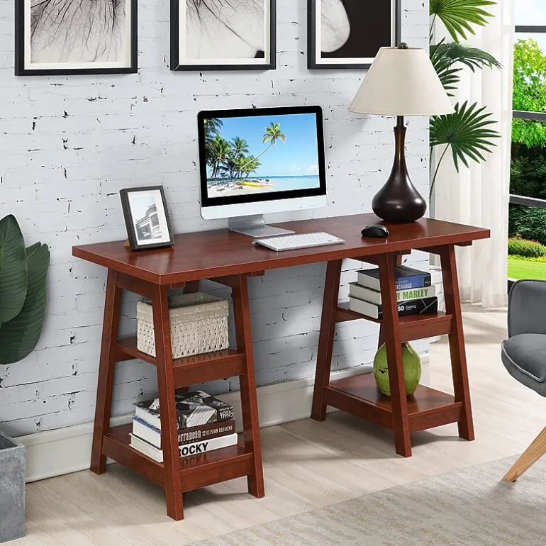 Designs 2 Go Double Trestle Desk