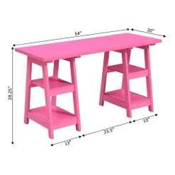 Designs 2 Go Double Trestle Desk