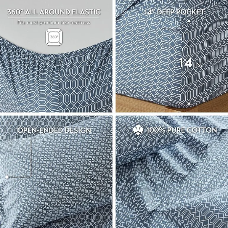 510 Design Soft Breathable 100% Cotton Sheet Set