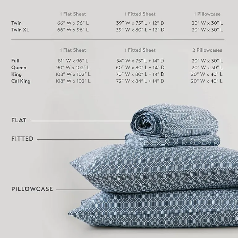 510 Design Soft Breathable 100% Cotton Sheet Set