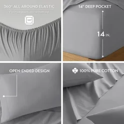 510 Design Soft Breathable 100% Cotton Sheet Set