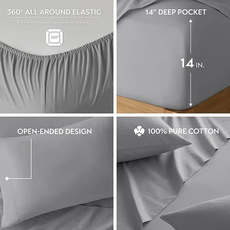 510 Design Soft Breathable 100% Cotton Sheet Set