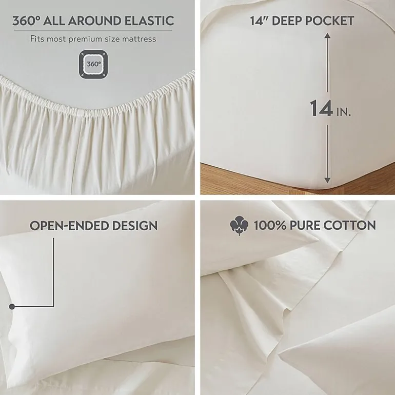 510 Design Soft Breathable 100% Cotton Sheet Set