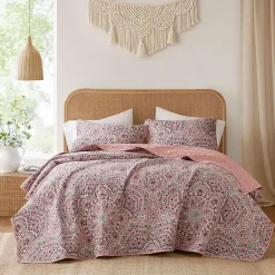 510 Design Valerie Boho Floral Reversible Quilt Set
