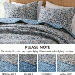 510 Design Valerie Boho Floral Reversible Quilt Set