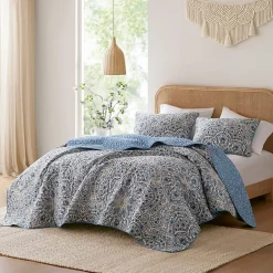 510 Design Valerie Boho Floral Reversible Quilt Set