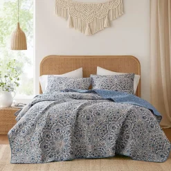 510 Design Valerie Boho Floral Reversible Quilt Set