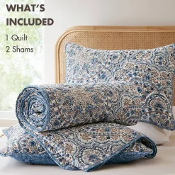 510 Design Valerie Boho Floral Reversible Quilt Set