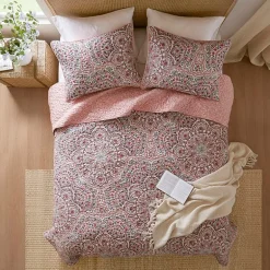 510 Design Valerie Boho Floral Reversible Quilt Set