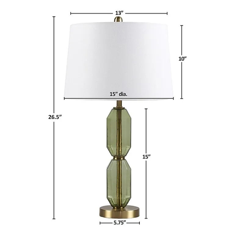 510 Design 26.5" Zirconia Faceted Glass Table Lamp