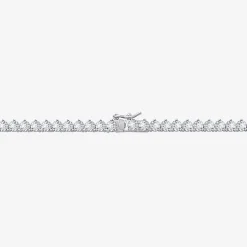 DiamonArt® Sterling Silver 17 3/8 CT. T.W. Cubic Zirconia Tennis Necklace