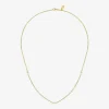 Diamond Addiction (G-H / I1-I2) Womens 1/3 CT. T.W. Lab Grown White Diamond 10K Gold Paperclip Round 18 Inch Pendant Necklace