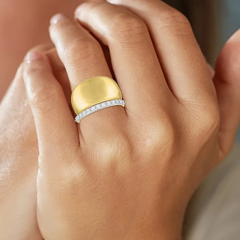 Diamond Addiction (G-H / I1-I2) Womens 1/3 CT. T.W. Lab Grown White Diamond 10K Gold Ring Set