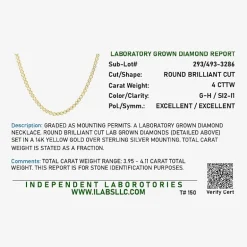 Diamond Addiction (G-H, Si2-I1) Womens White Diamond 14K Gold Over Silver 17 Inch Tennis Necklace