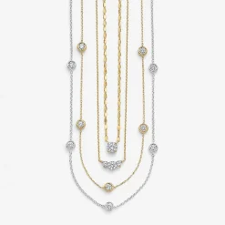 Diamond Addiction (G-H / Si2-I1) Womens 1/3 CT. T.W. Lab Grown White Diamond 10K Gold Pendant Necklace
