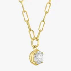Diamond Addiction (G-H, Si2-I1) Womens 1 1/2 CT. T.W. Lab Grown White Diamond 14K Gold Over Silver 18 Inch Pendant Necklace
