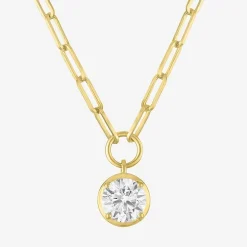 Diamond Addiction (G-H, Si2-I1) Womens 1 1/2 CT. T.W. Lab Grown White Diamond 14K Gold Over Silver 18 Inch Pendant Necklace
