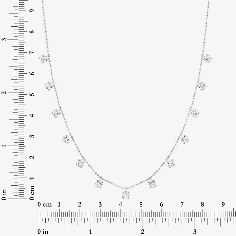 Diamond Addiction (G-H,Si2-I1) Womens 2 CT. T.W. Lab Grown White Diamond 10K Gold 18 Inch Pendant Necklace