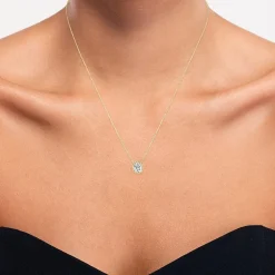 Diamond Addiction (G-H / Si2-I1) Womens 1 CT. T.W. Lab Grown White Diamond 14K Gold Pear 18 Inch Pendant Necklace