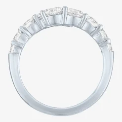 Diamond Addiction (G-H / Si2-I1) Womens 2 CT. T.W. Lab Grown White Diamond Sterling Silver Bypass Cocktail Ring