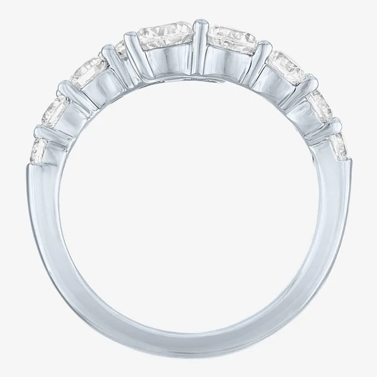 Diamond Addiction (G-H / Si2-I1) Womens 2 CT. T.W. Lab Grown White Diamond Sterling Silver Bypass Cocktail Ring