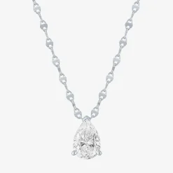Diamond Addiction (G-H / Si2-I1) Womens 2 CT. T.W. Lab Grown White Diamond 10K Gold 18 Inch Pendant Necklace