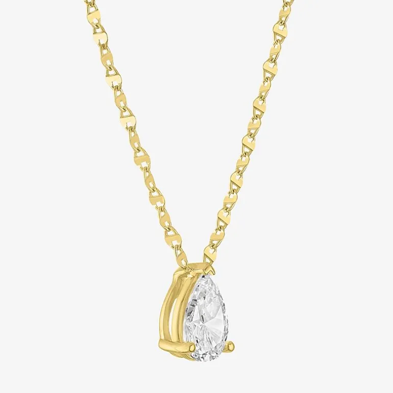 Diamond Addiction (G-H / Si2-I1) Womens 2 CT. T.W. Lab Grown White Diamond 10K Gold 18 Inch Pendant Necklace