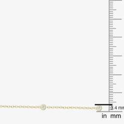 Diamond Addiction Womens 1/10 CT. T.W. Natural White Diamond 14K Gold Over Silver 16 Inch Pendant Necklace