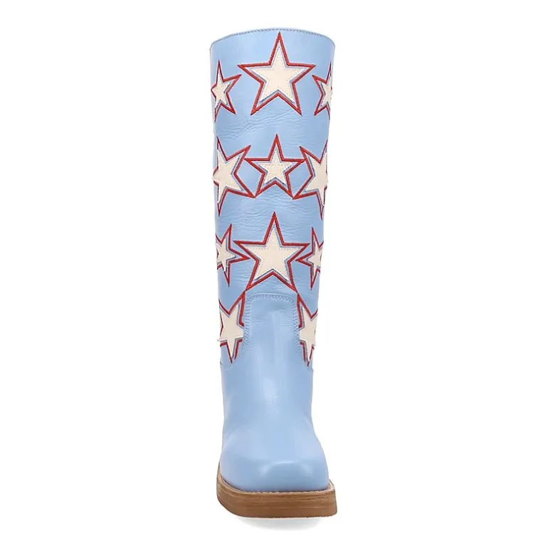 Dingo Womens American Dream Block Heel Cowboy Boots