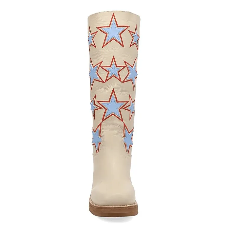 Dingo Womens American Dream Block Heel Cowboy Boots