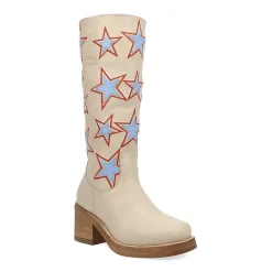 Dingo Womens American Dream Block Heel Cowboy Boots
