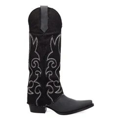 Dingo Womens Blue Jean Baby Block Heel Cowboy Boots