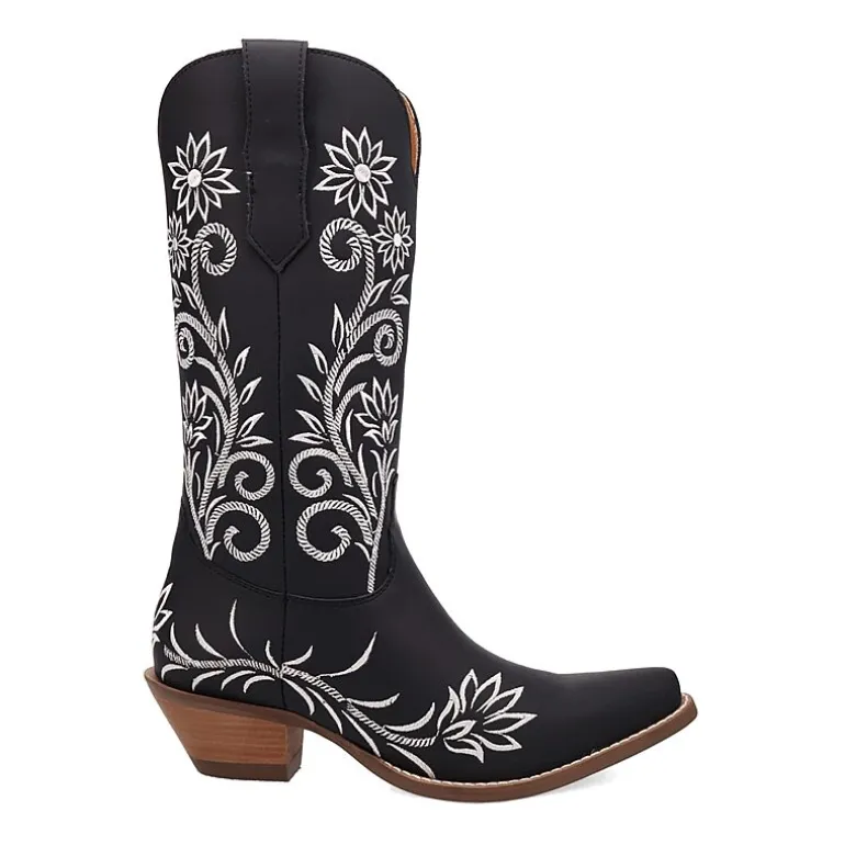 Dingo Womens Buttercup Block Heel Cowboy Boots