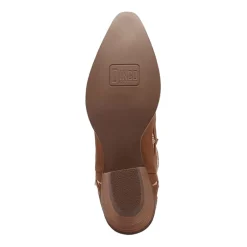 Dingo Womens Cobra Kiss Leather Bootie Block Heel Cowboy Boots