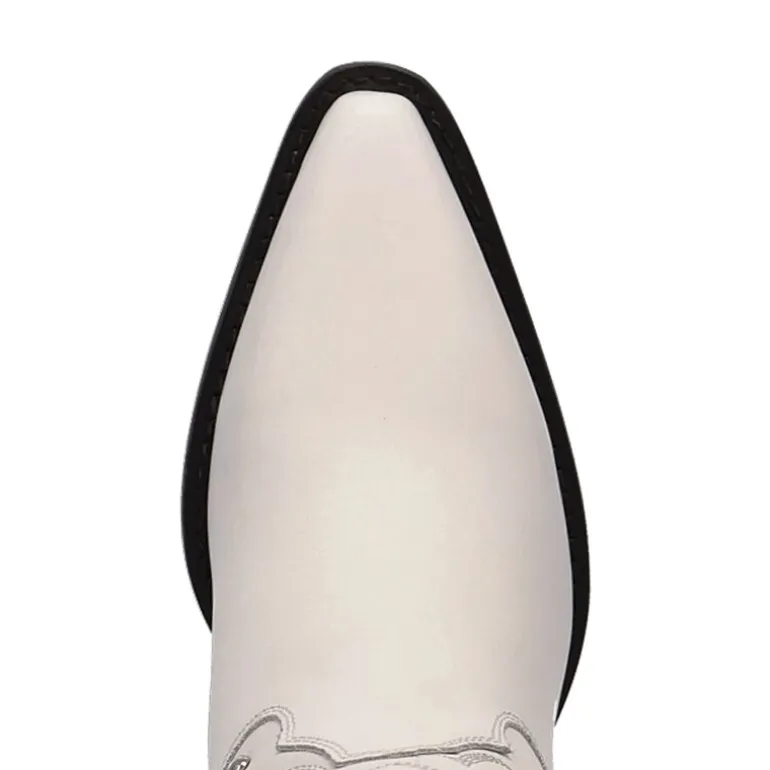 Dingo Womens Diamonds Forever Leather Boot Block Heel Cowboy Boots