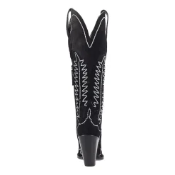 Dingo Womens Double Take Suede Leather Boot Stacked Heel Cowboy Boots