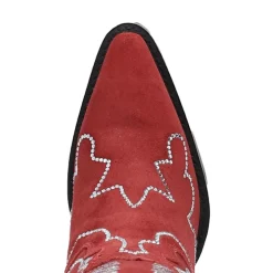 Dingo Womens Double Take Suede Leather Boot Stacked Heel Cowboy Boots