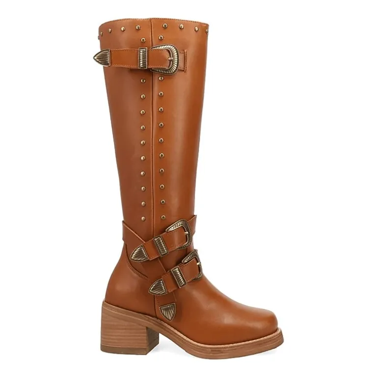 Dingo Womens Fillmore Block Heel Cowboy Boots